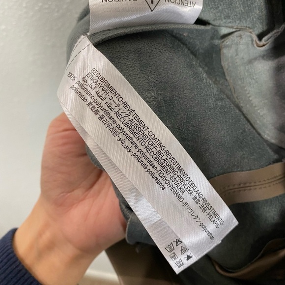 Zara Faux Leather High Waisted Leggings Taupe size XS - Picture 9 of 12